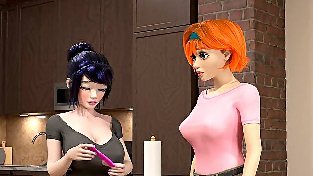 Blushing Babe Gets Her First Cum-Filled Futa Date