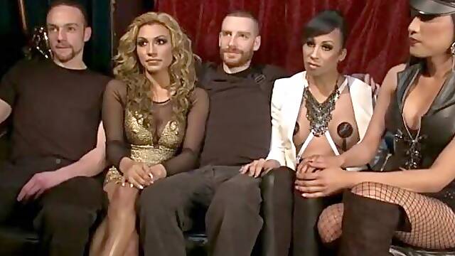 Transsexual Gangbang