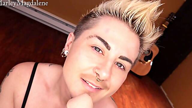 FTM Massages Chin Hair On Your Fuckpole Before Class