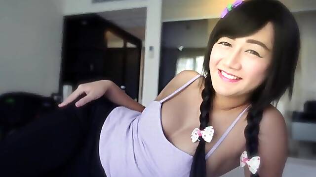 HelloLadyBoy She-creature Thai Chick Face Spunks Stiff