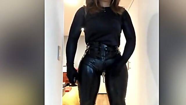 Yuki The Rubber Doll (trans Crossdress Catsuit Encasement Mask Female Mask Fetish Cock Reveal)