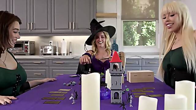 Soaked teen blonde fucked by stepmoms TS friends