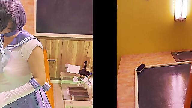 Sailor mercurys masturbation with nipp toy and anal put in. Please see my asshole!