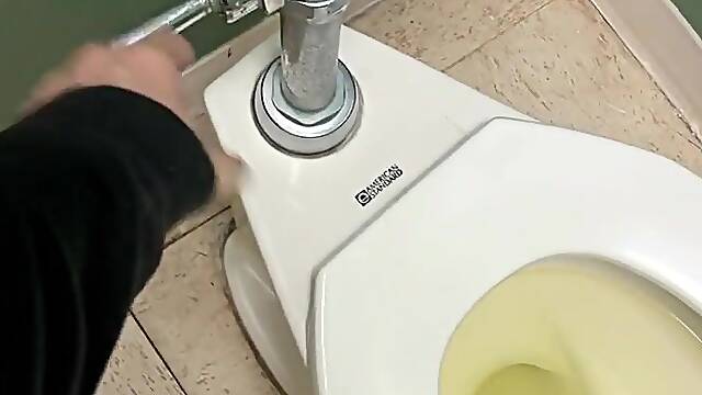 POV: trans stud pissing in studs’s public bath