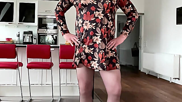 Nicki-Crossdress sexy new Dress autumn and spring - with sexy Stockings &amp; Boots