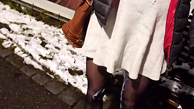 Fake sperm in my latex panty